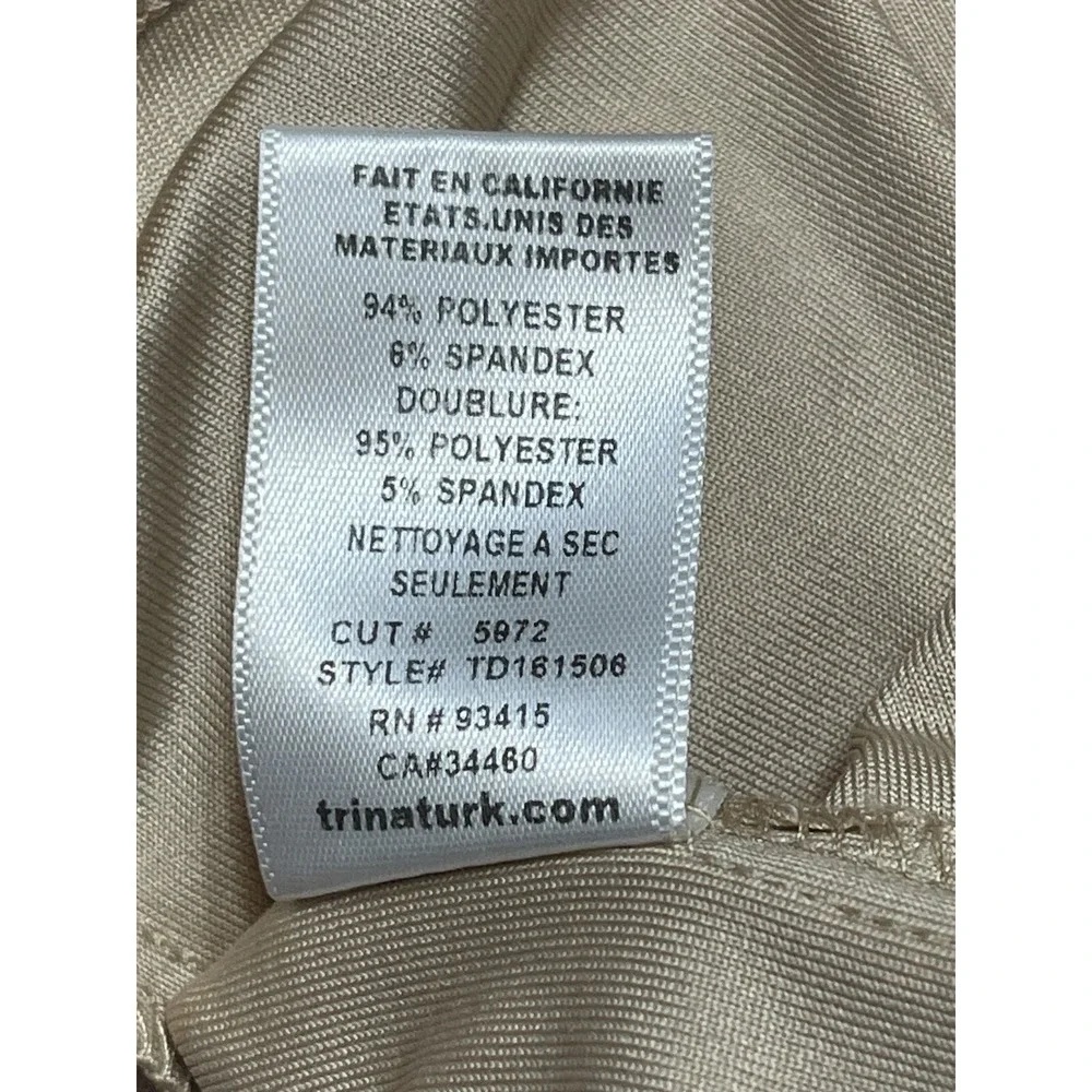 Trina Turk Multi Color Geometric Sheath Cocktail Dress Size 0 XS